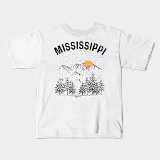 Mississippi State Vintage Retro Kids T-Shirt